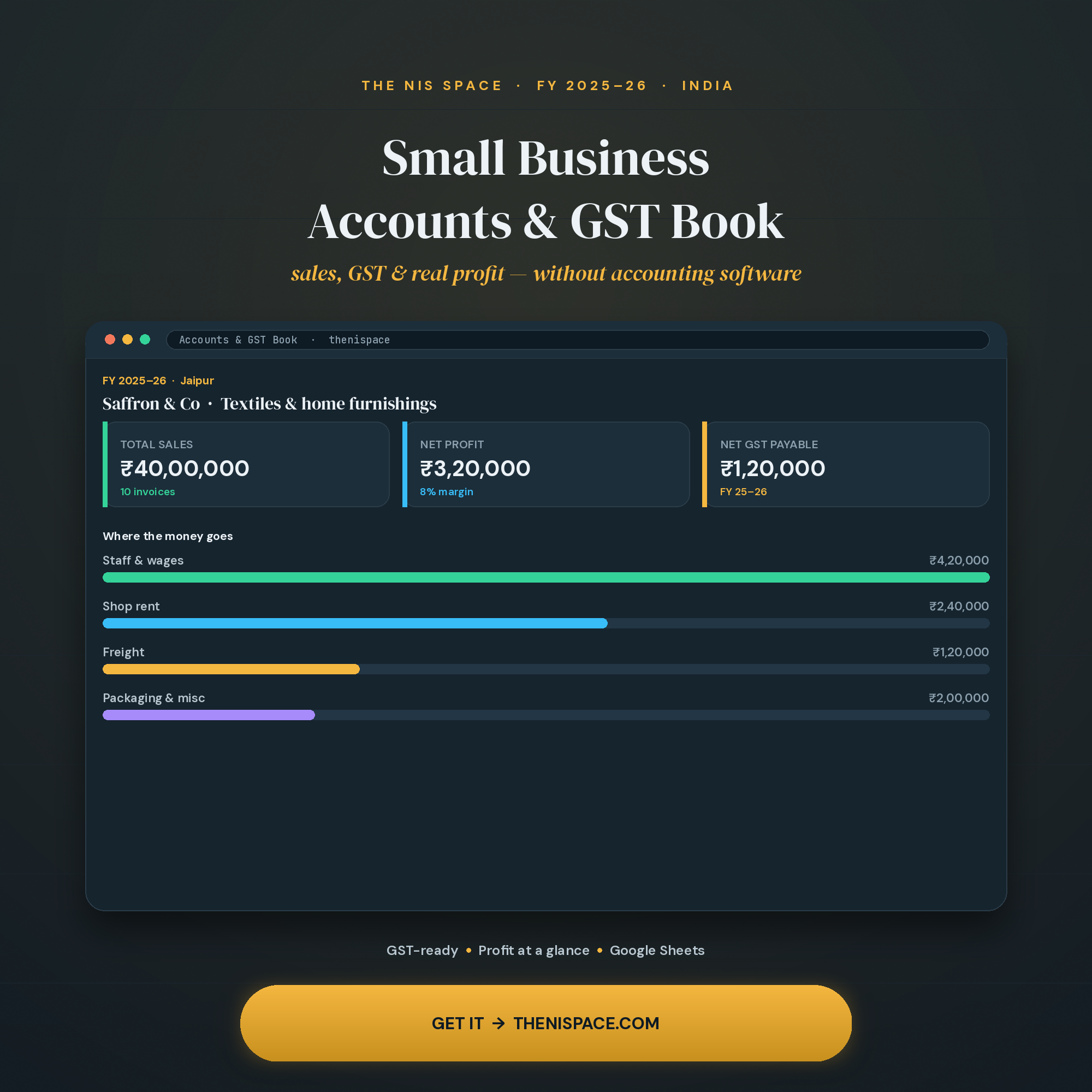 Small Business Accounts & GST Book cover
